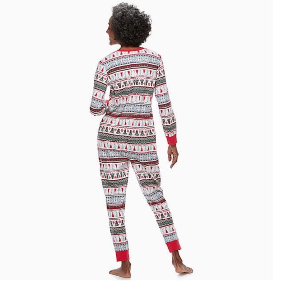 Jammies For Your Families One-Piece Pajama Holiday - Picture 3 of 8
